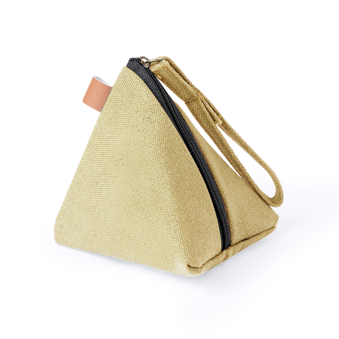 Monedero Zarynix em Canvas Resistente e Design Piramidal