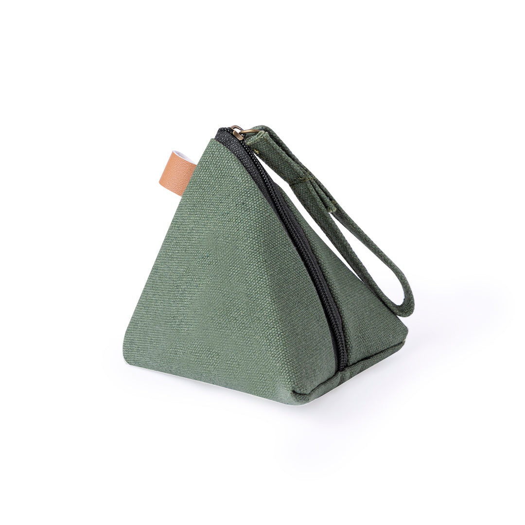Monedero Zarynix em Canvas Resistente e Design Piramidal