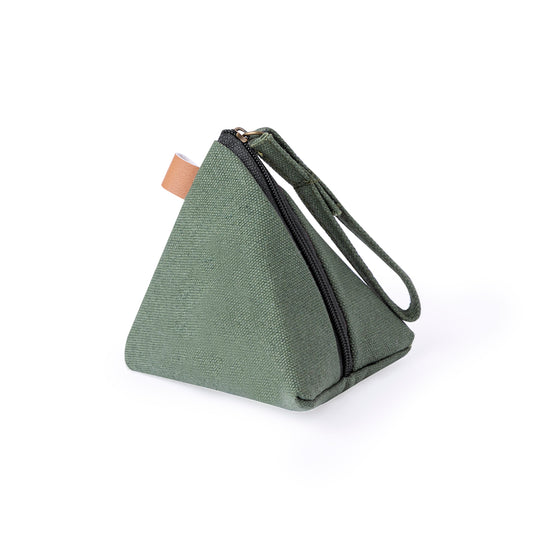 Monedero Zarynix em Canvas Resistente e Design Piramidal