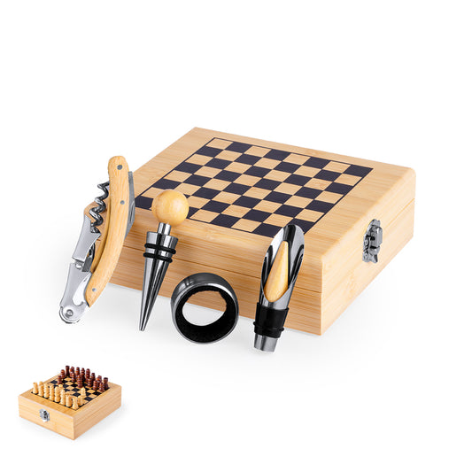 Conjunto de Vinho em Bambu Natural - Elegância e Praticidade