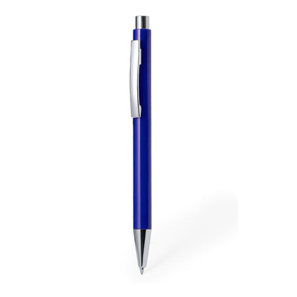 Caneta Vianox em ABS com Tinta Azul e Clip Cromado