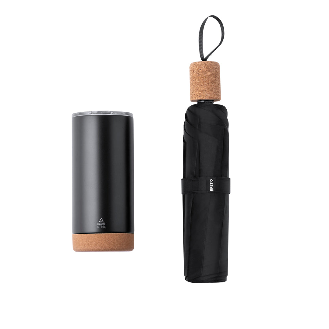Set Premium Neolux com Vaso Térmico e Guarda-Chuva