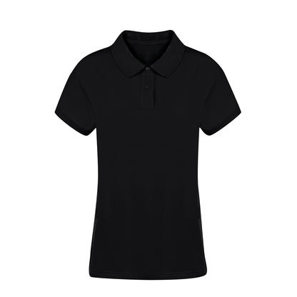 Polo Mulher Manga Curta Algodão Piqué 220g