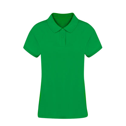 Polo Mulher Manga Curta Algodão Piqué 220g