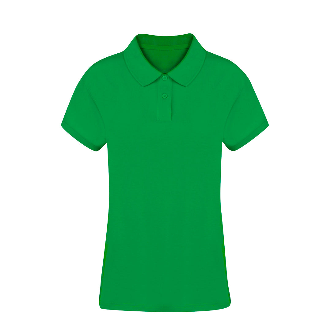 Polo Mulher Manga Curta Algodão Piqué 220g