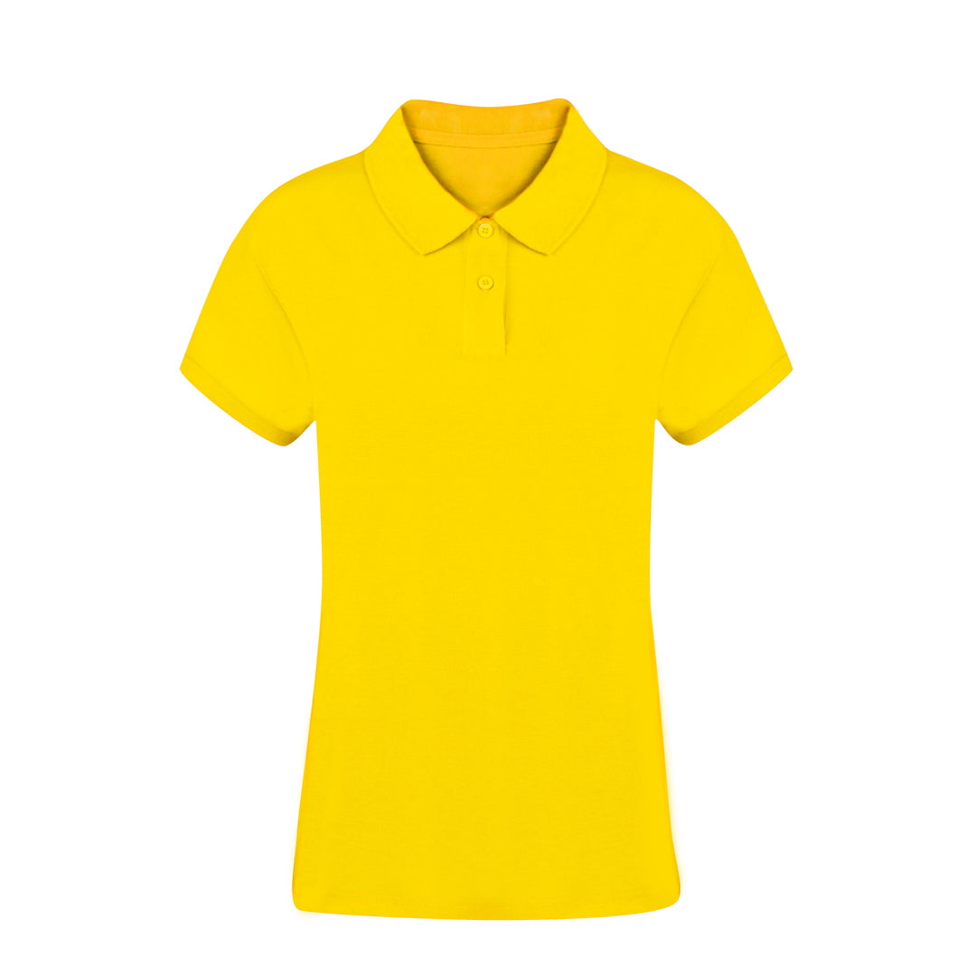 Polo Mulher Manga Curta Algodão Piqué 220g