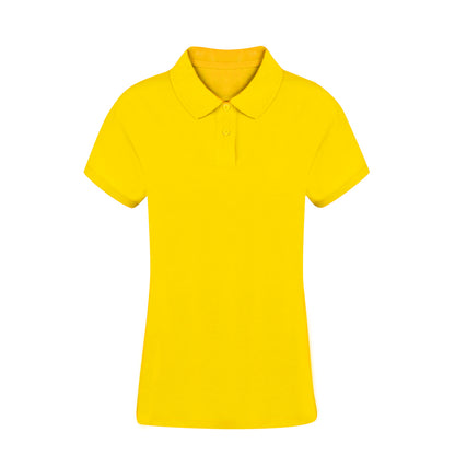 Polo Mulher Manga Curta Algodão Piqué 220g