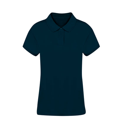 Polo Mulher Manga Curta Algodão Piqué 220g