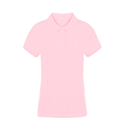 Polo Mulher Manga Curta Algodão Piqué 220g