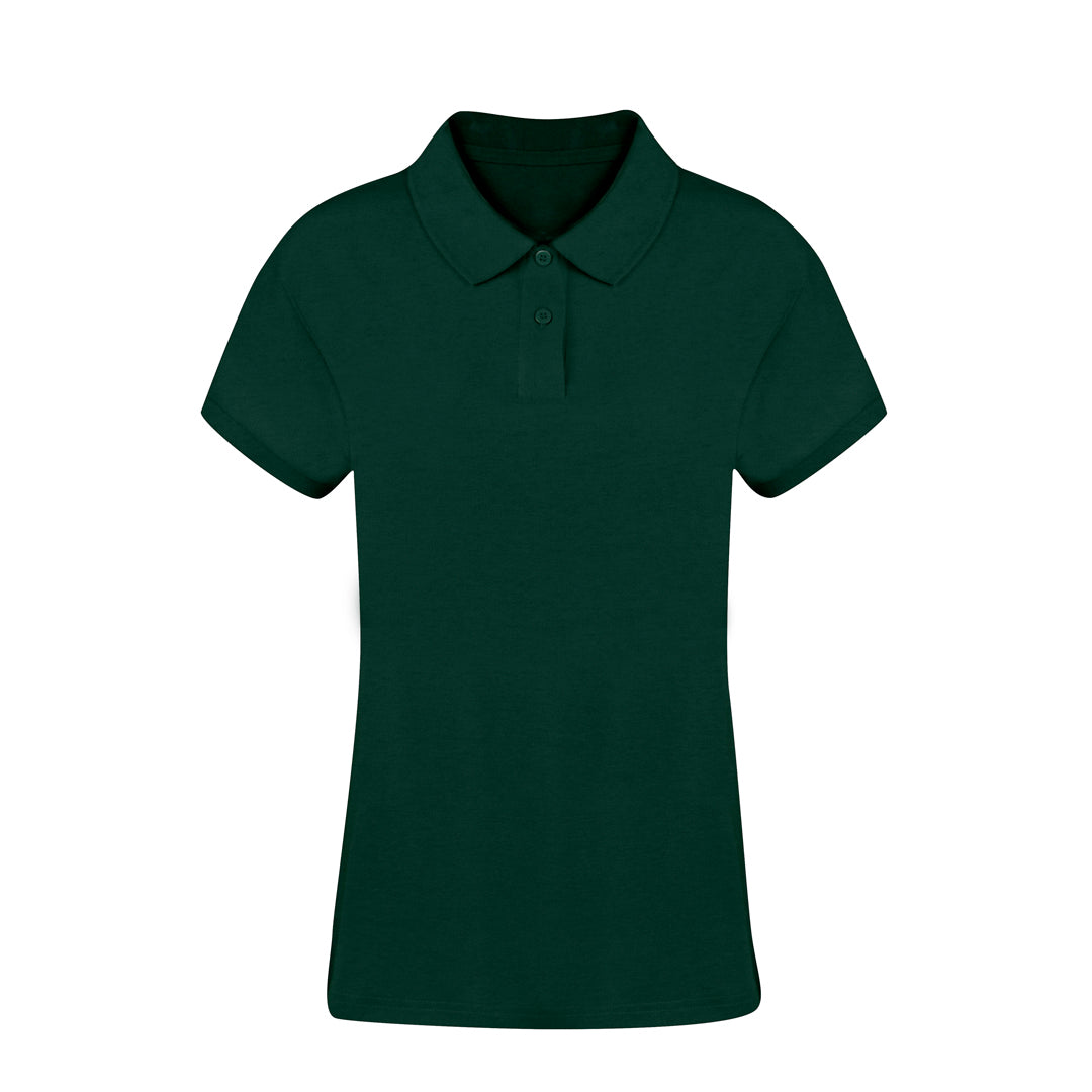 Polo Mulher Manga Curta Algodão Piqué 220g
