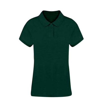 Polo Mulher Manga Curta Algodão Piqué 220g
