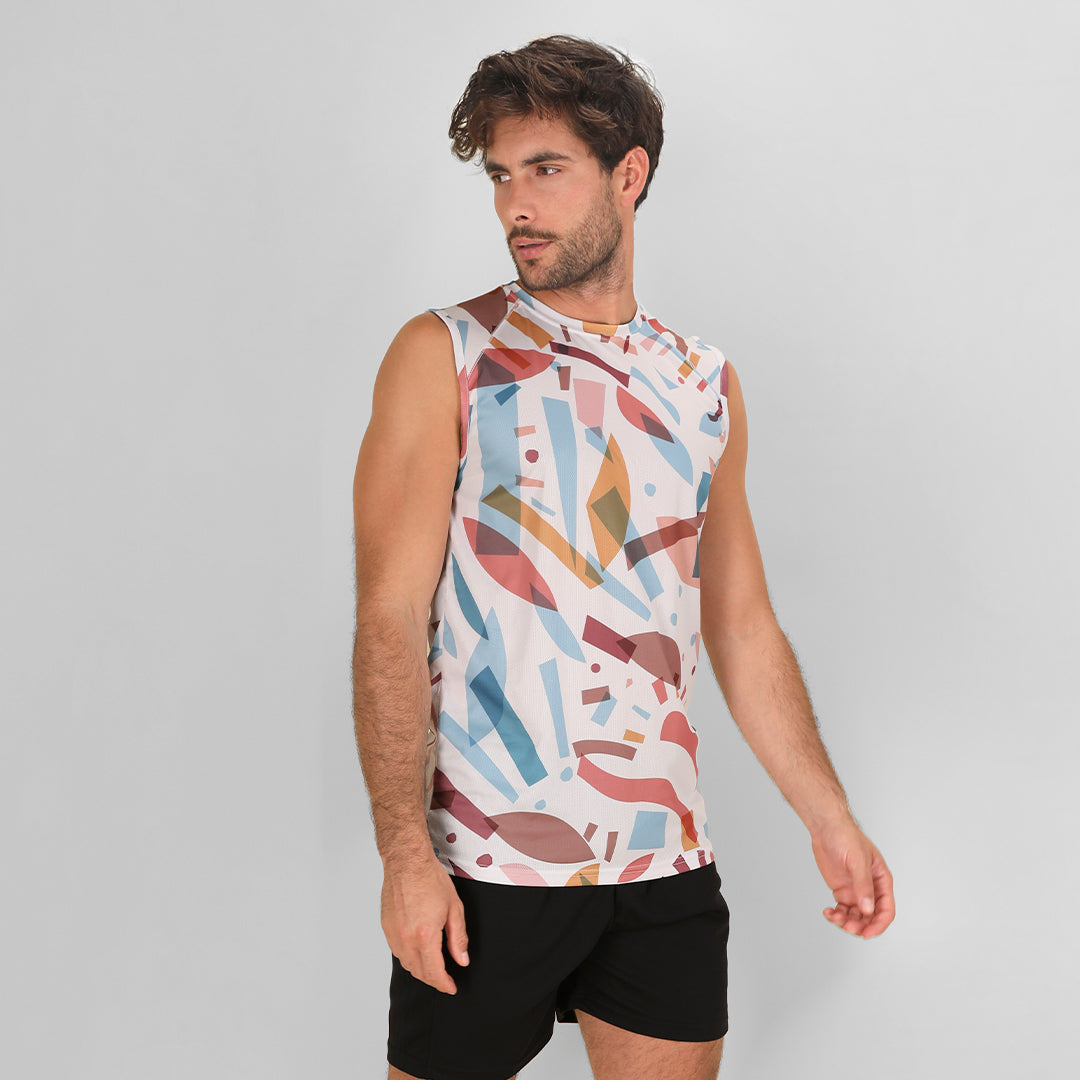 T-shirt Técnica Sem Mangas para Adulto - Estilo e Conforto