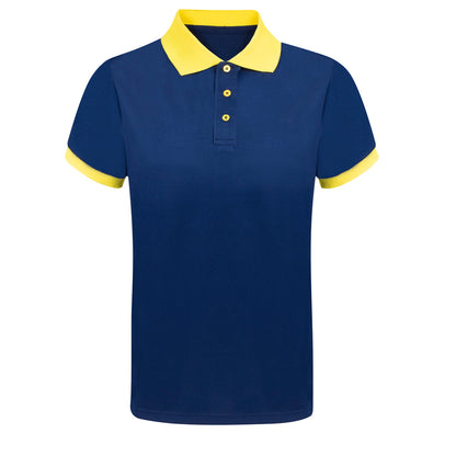 Polo Técnico Azul Marinho em Poliéster Respirável