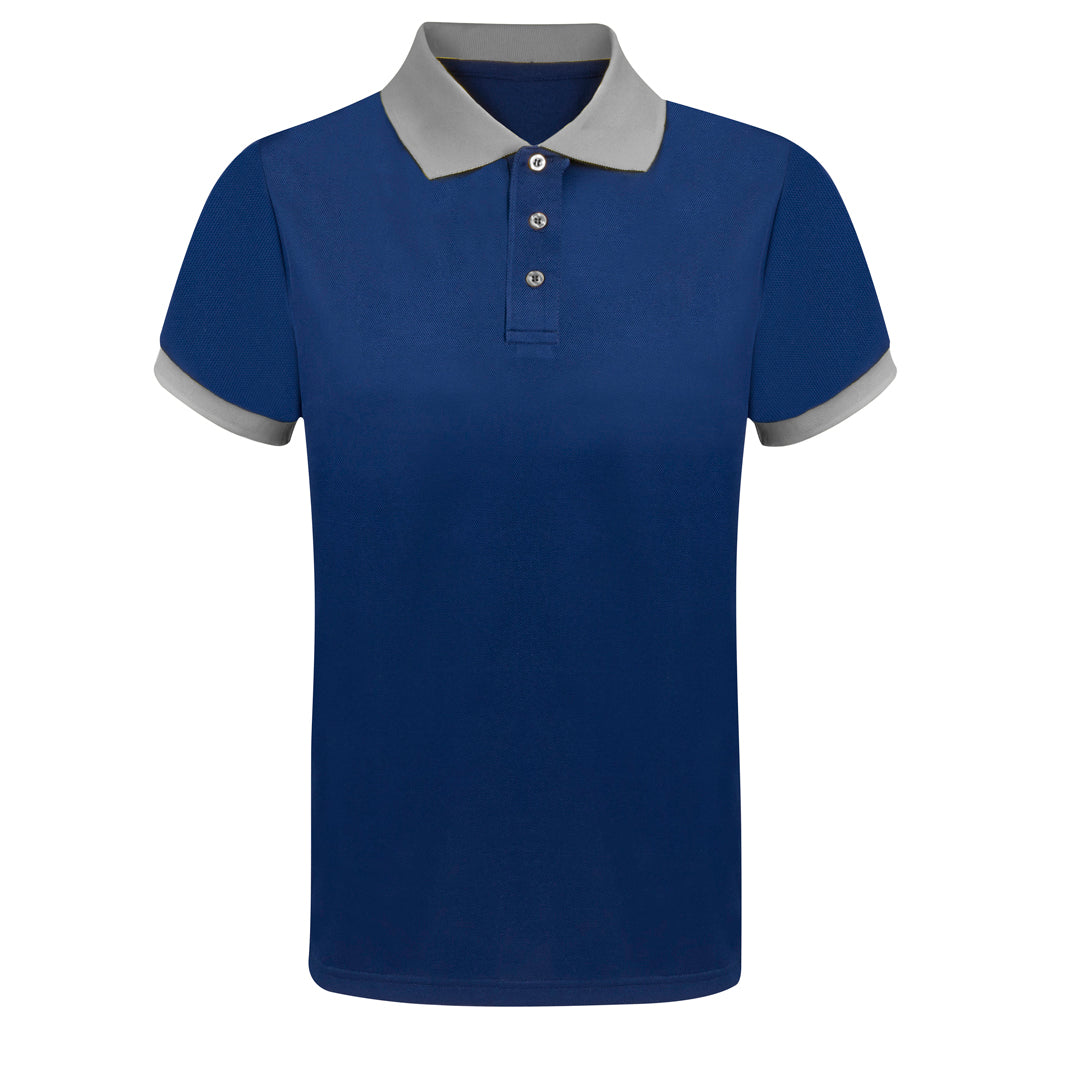 Polo Técnico Azul Marinho em Poliéster Respirável