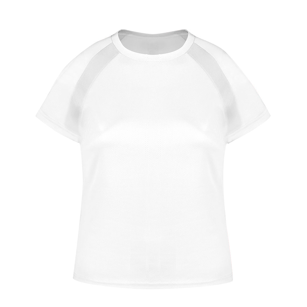 T-shirt Técnica Feminina Transpirável em Poliéster