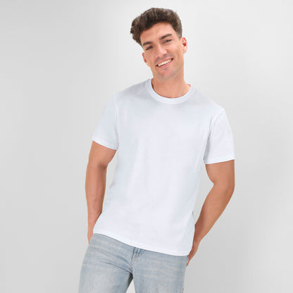 Camiseta Adulto Branca 100% Algodão Suave
