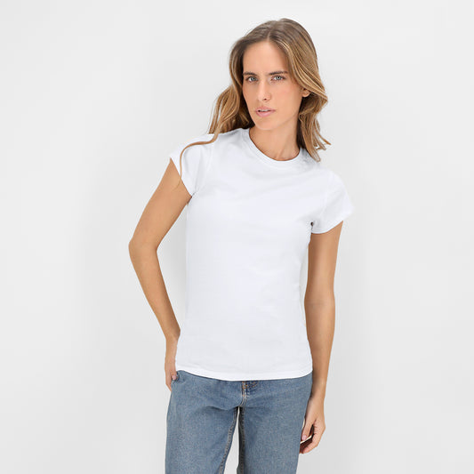 Camiseta Mulher Seiyo 100% Algodão Confortável