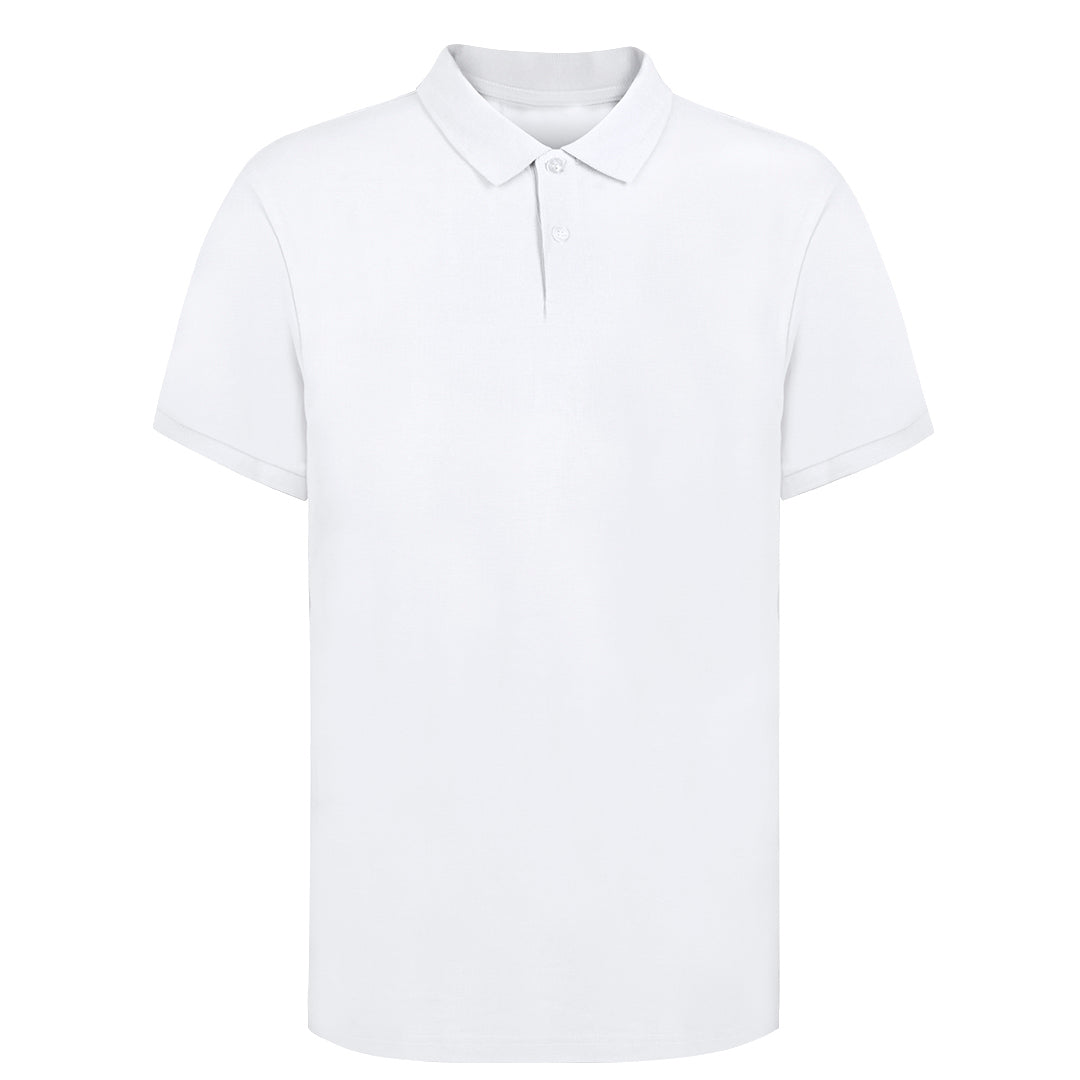 Polo Branco Clássico de Algodão 100% para Adultos