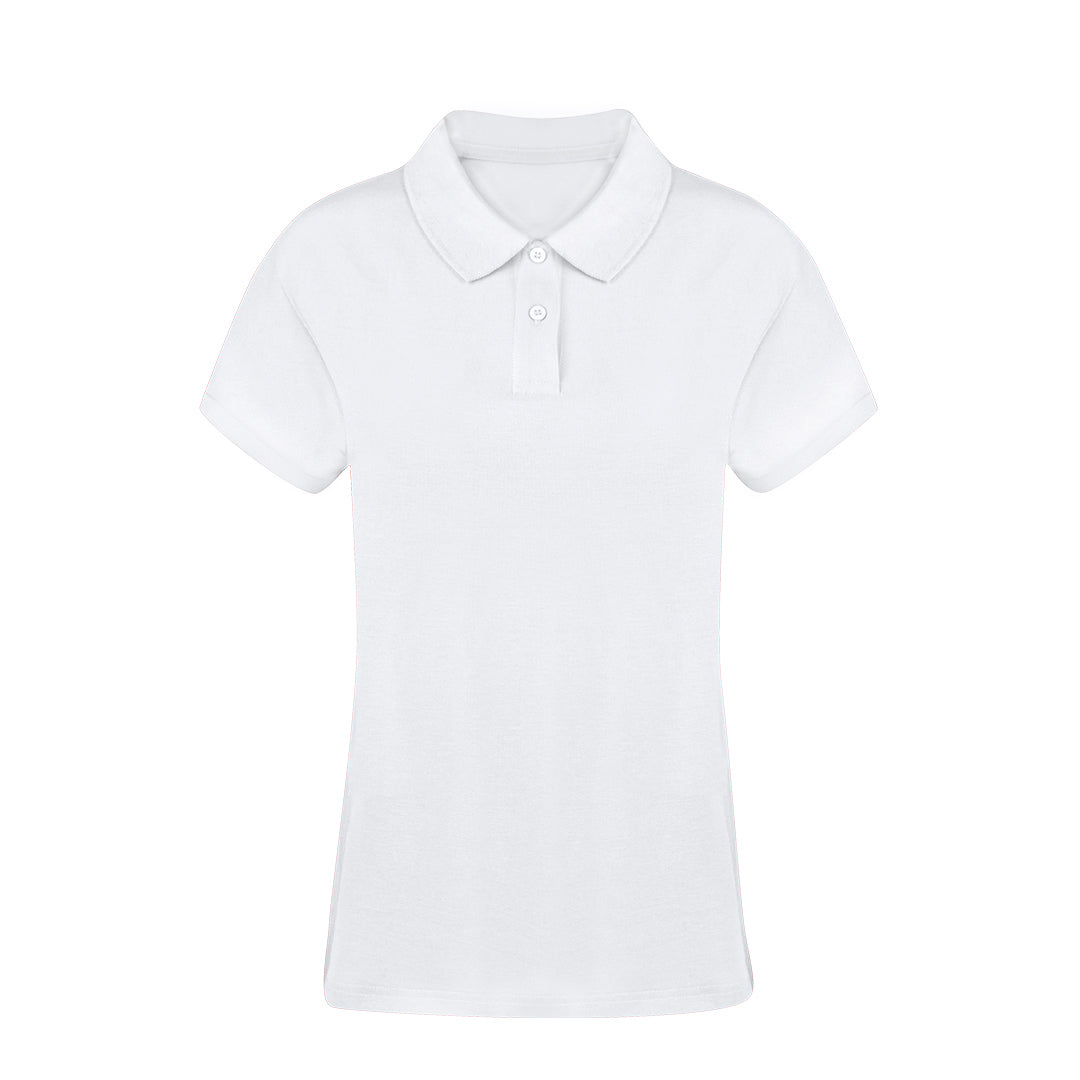 Polo Mulher Branco em Algodão 100% Confortável