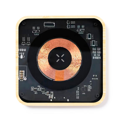 Carregador Wireless Gaussian 15W com Base em Bambu