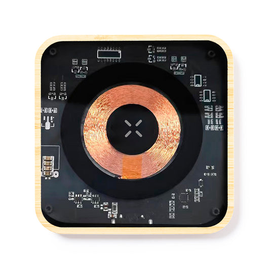 Carregador Wireless Gaussian 15W com Base em Bambu
