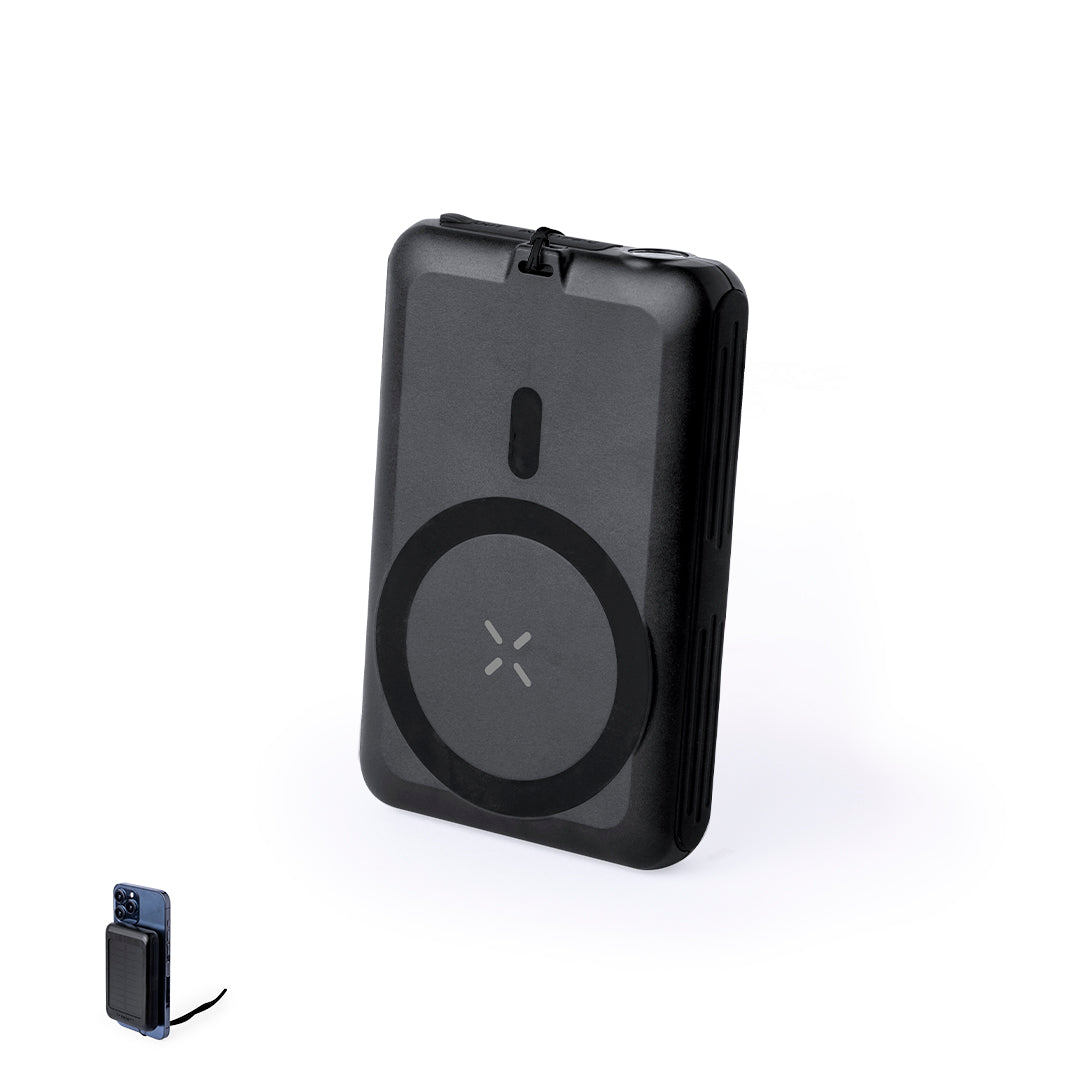 Power Bank Solar Haryin 5000mAh com Carregamento Sem Fios