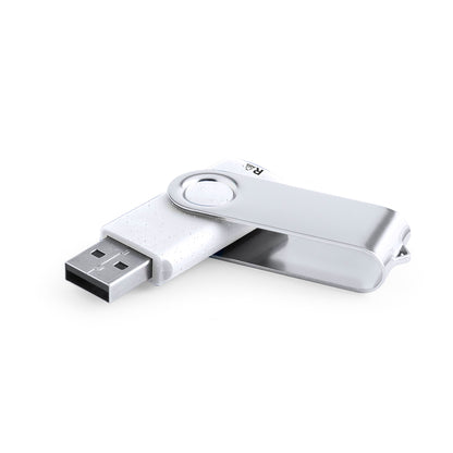 Pen USB 16GB Resistente e Ecológica com Clip Giratório