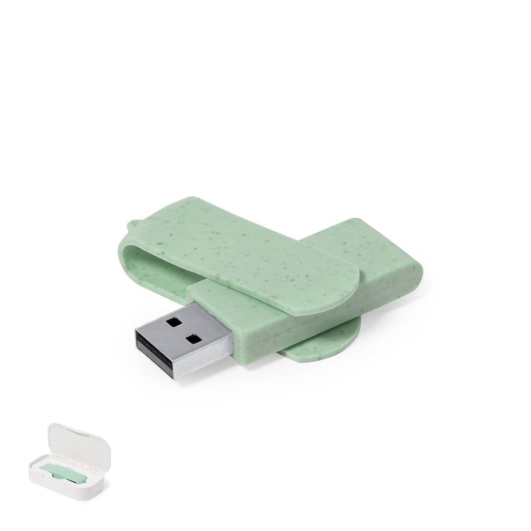 Pen USB Ecológica 16GB em Cânhamo Colorida