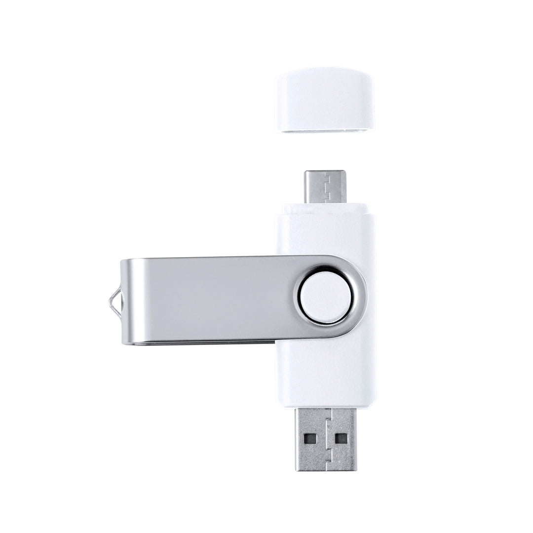Pen USB 16GB com Conector USB e Tipo C