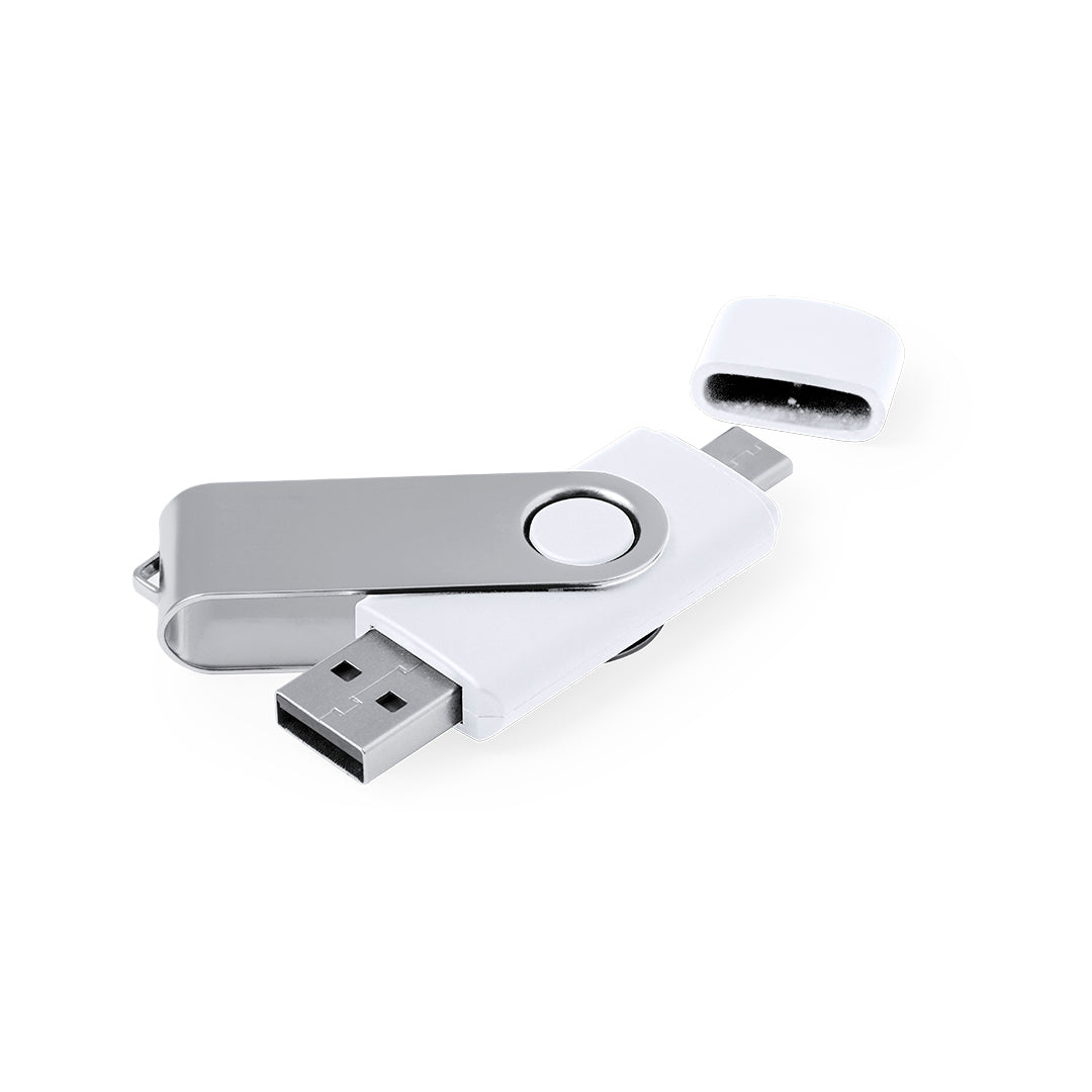 Pen USB 16GB com Conector USB e Tipo C