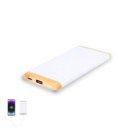 Power Bank Ecológico Coquin 5.000mAh em Bambu
