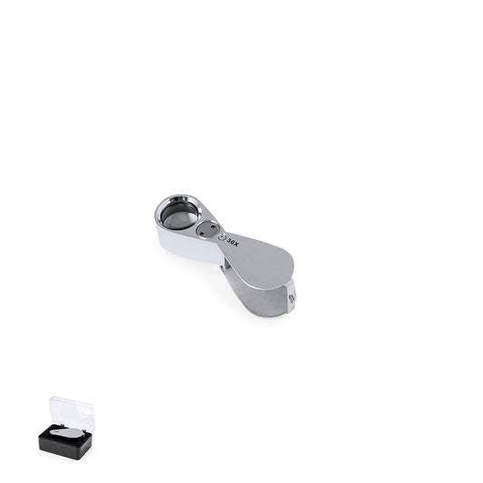 Lupa Plegável Yoplin 30X com LED e Estojo