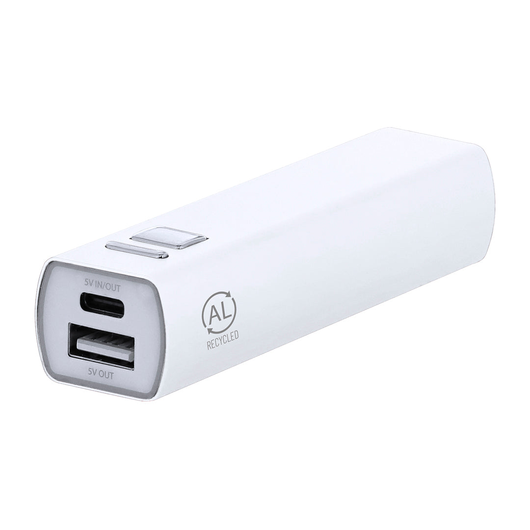 Serdinam Power Bank em Alumínio Reciclado 2600mAh