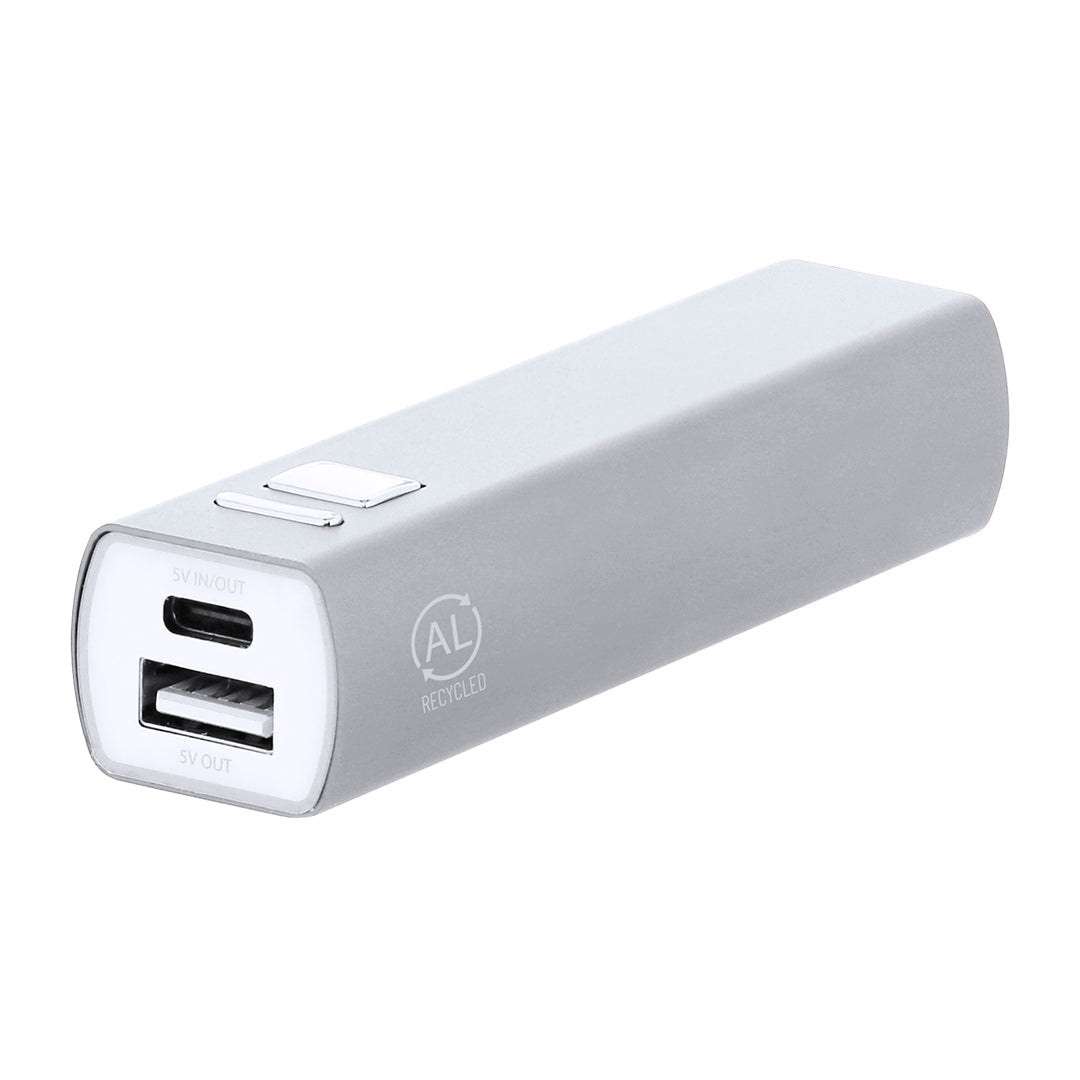 Serdinam Power Bank em Alumínio Reciclado 2600mAh