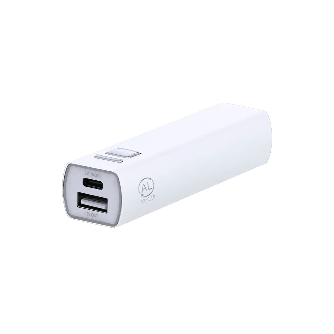 Serdinam Power Bank em Alumínio Reciclado 2600mAh