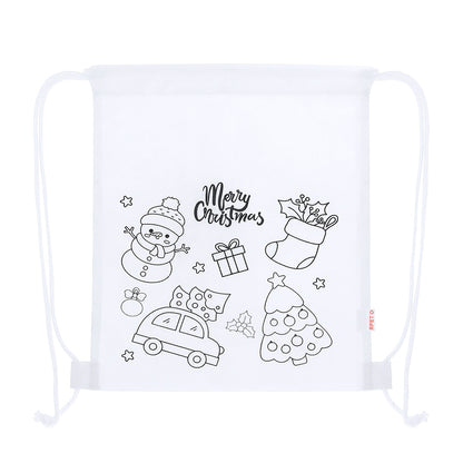Mochila de Natal Infantil para Colorir - RPET