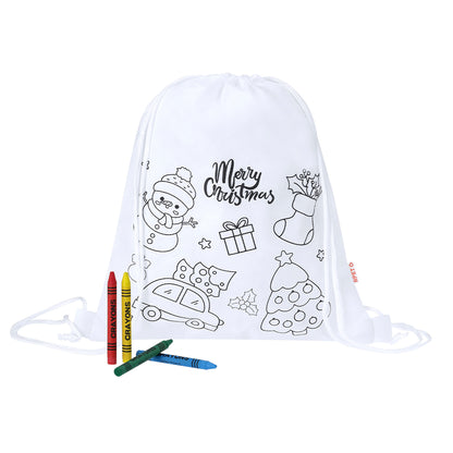 Mochila de Natal Infantil para Colorir - RPET