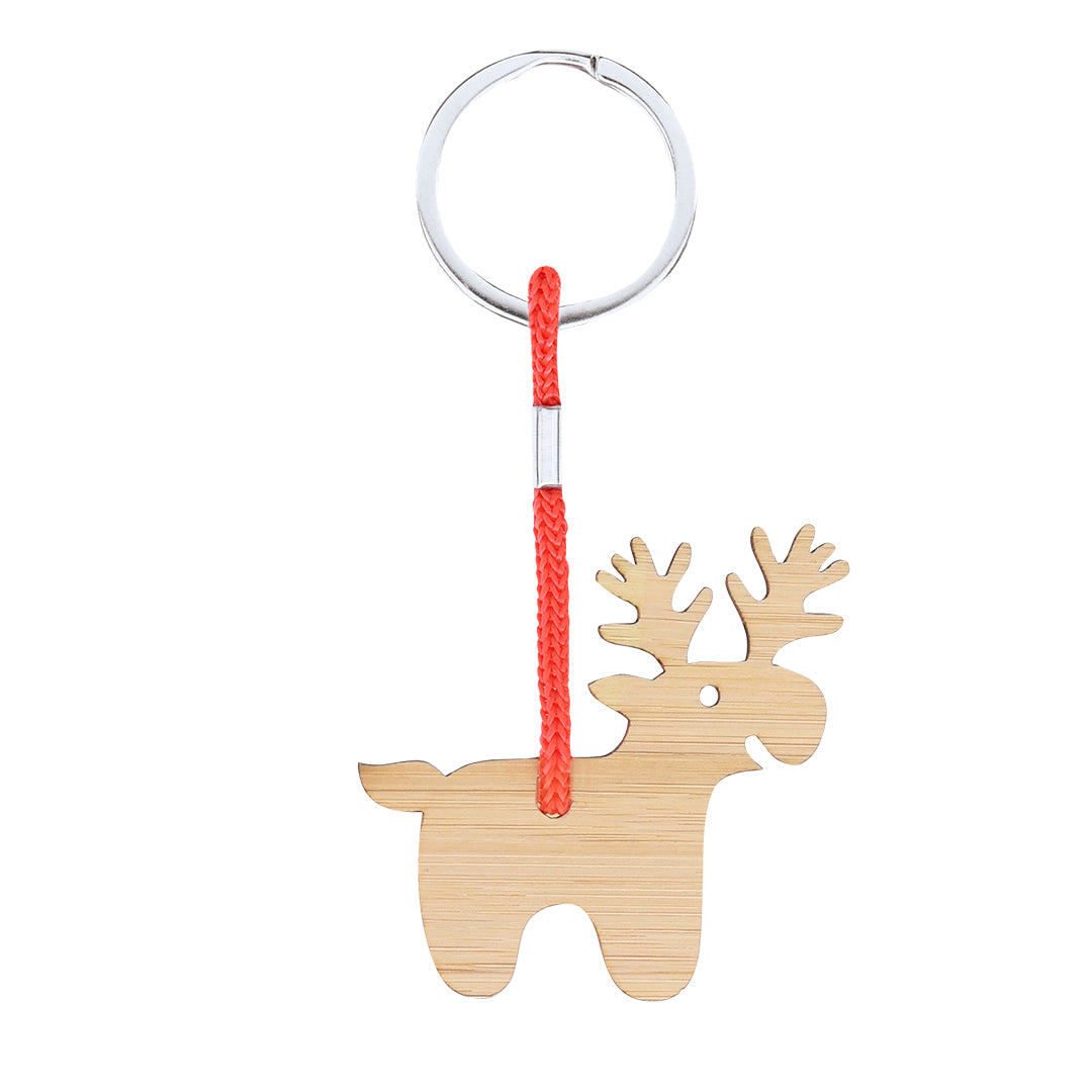 Chaveiro de Bambu Natalino - Designs Originais