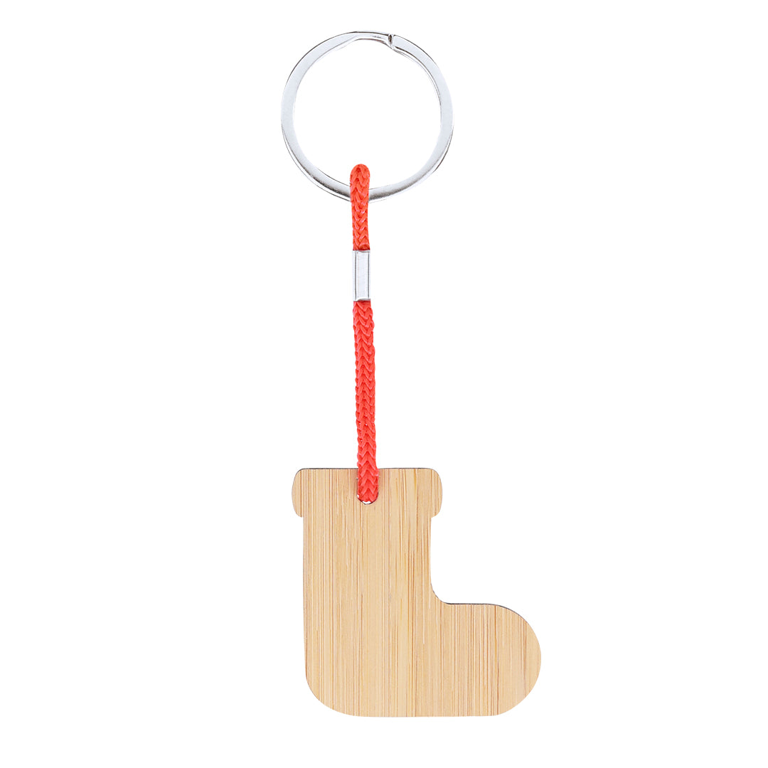 Chaveiro de Bambu Natalino - Designs Originais