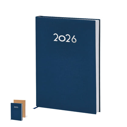 Agenda B5 em PU com Caixa Kraft e Marcador