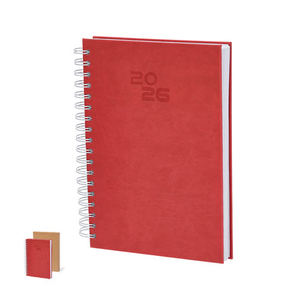 Agenda B5 Wayrux com capa rígida e acabamento PU