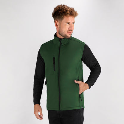Chaleco Soft Shell RPET Impermeável e Respirável