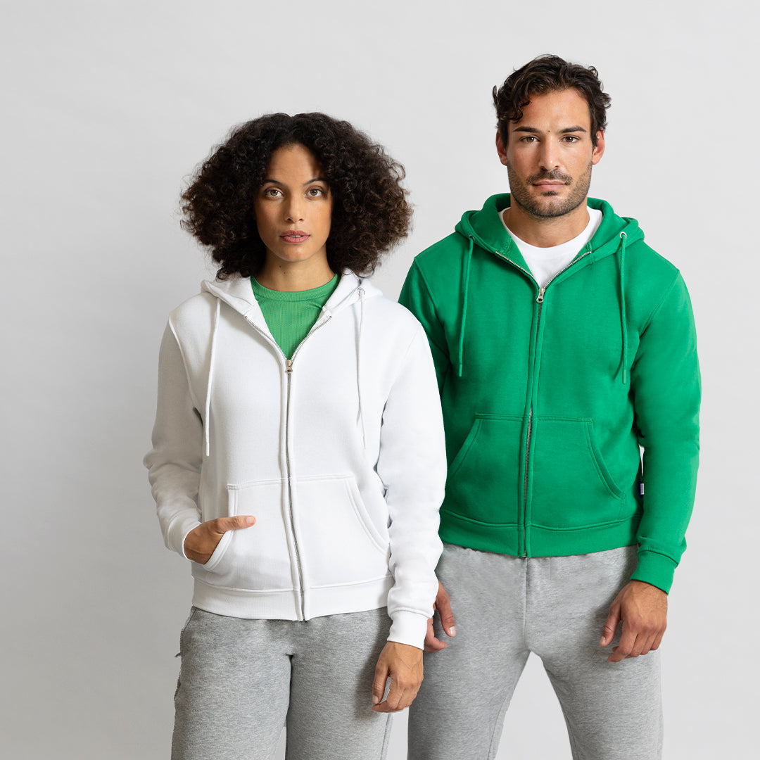 Sudadera Unissexo com Capuz e Fecho - Algodão Orgânico