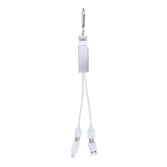 Carregador USB 'Leony' em Alumínio Reciclado Dual Output