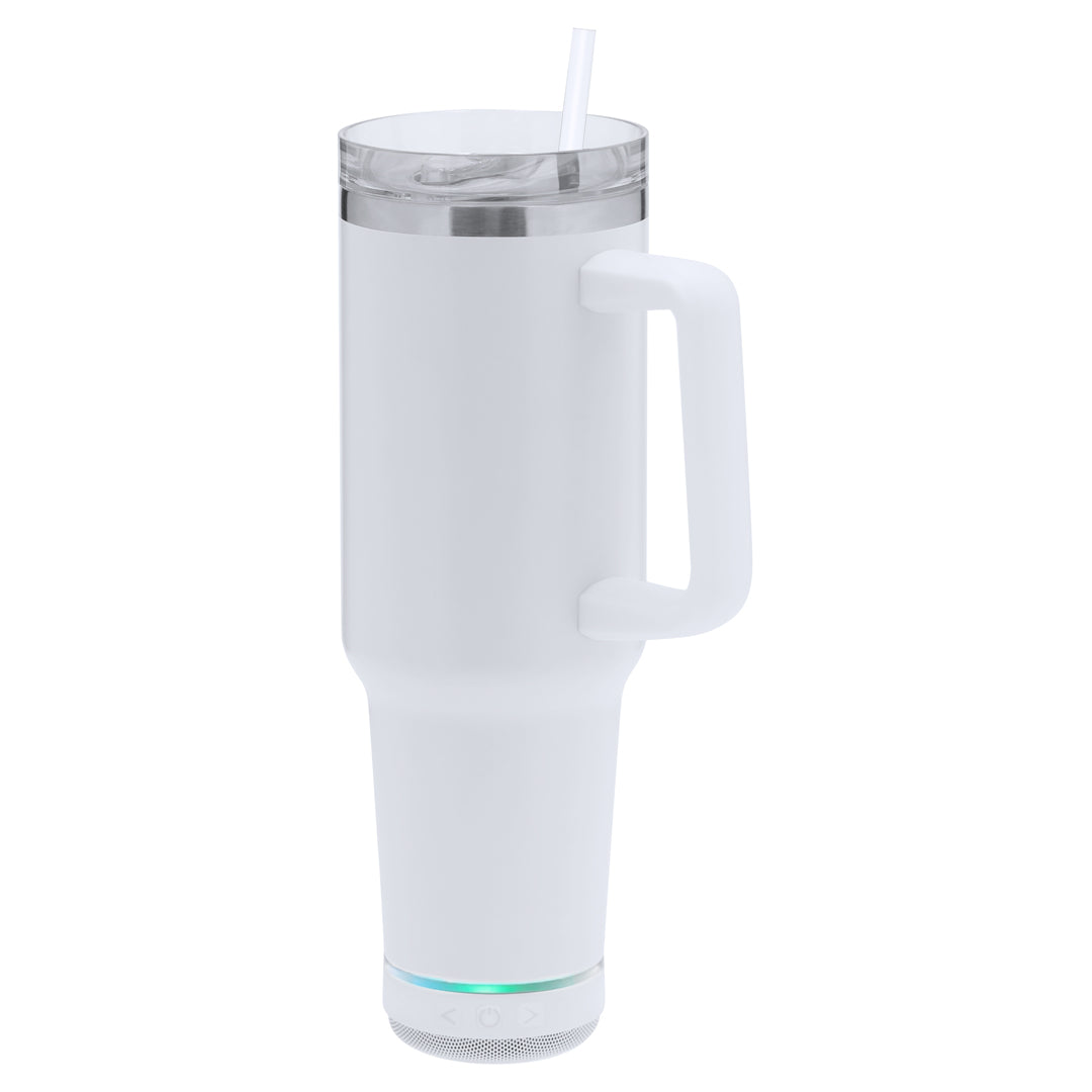 Caneca Isolada com Alto-Falante Bluetooth 5.3