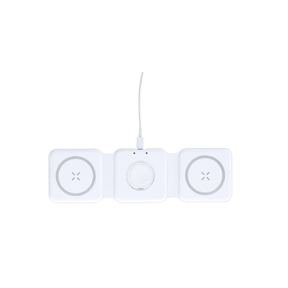 Carregador Sem Fios Magnético 15W 3 em 1 Portátil