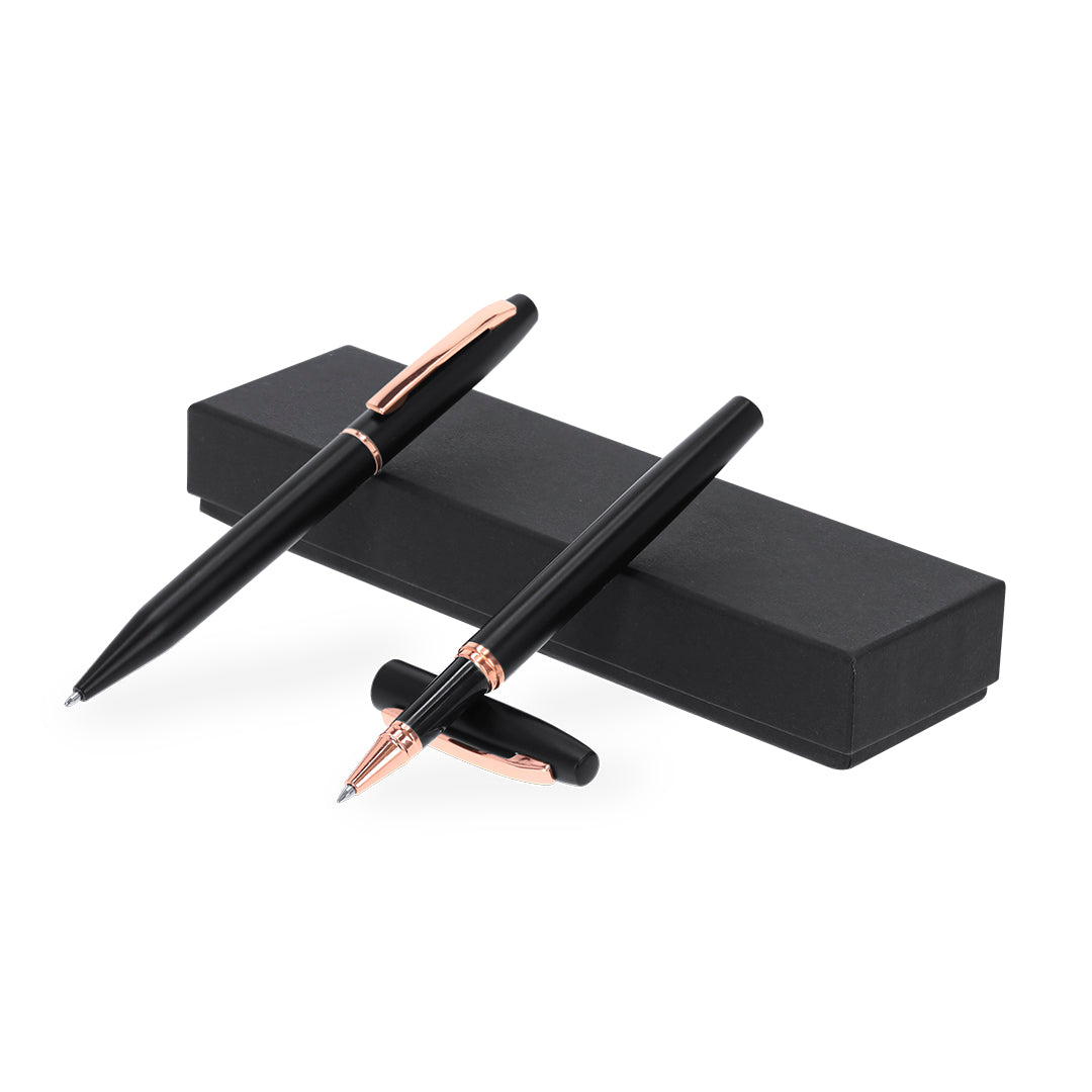 Conjunto Elegante de Canetas em Alumínio Reciclado