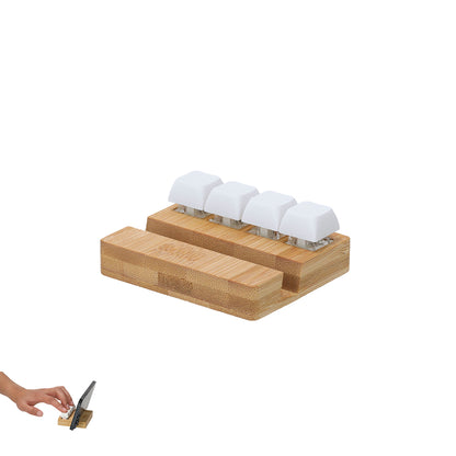 Suporte Antiestresse de Bambu Elegante e Funcional