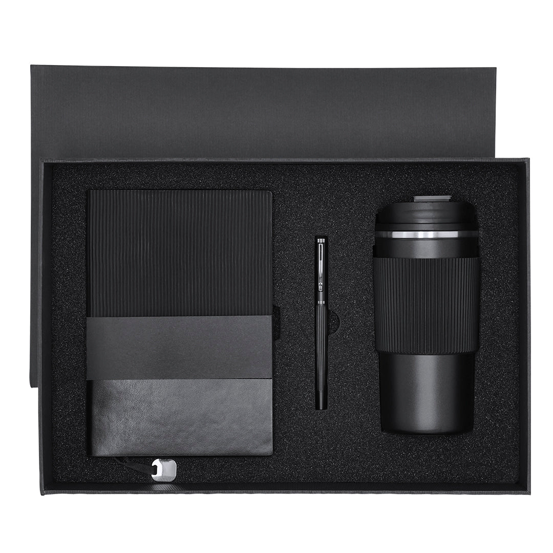 Conjunto Premium Elegante: Copo, Bloco e Caneta