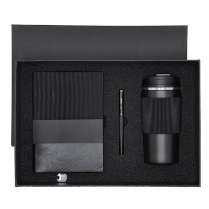 Conjunto Premium Elegante: Copo, Bloco e Caneta